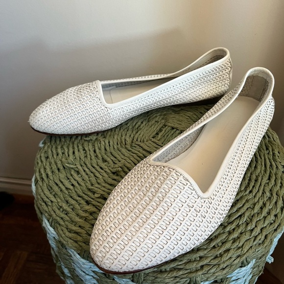 COLE HAAN Resort Murano Sandstone Leather Woven Slip-on Flats Size 7.5 - Picture 11 of 11